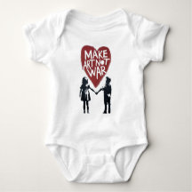 Meaningful Heart "MAKE ART NOT WAR" with Boy and G