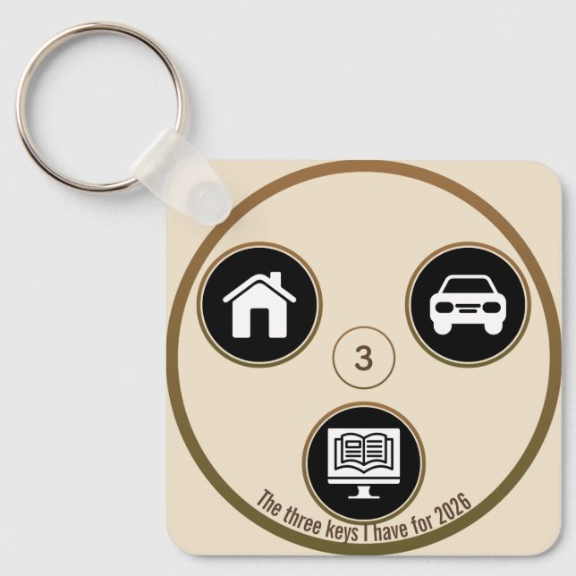 Meaningful Keys of Today & Tomorrow Keychain (Front)