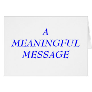 MEANINGFUL MESSAGE:  INCARCERATION 1 CARDS