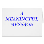 MEANINGFUL MESSAGE: INCARCERATION 6 (Front Horizontal)