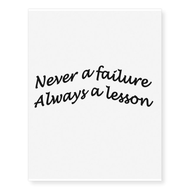 Meaningful quote temporary tattoo (Front)
