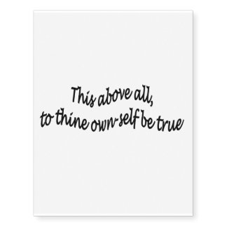 Meaningful quote temporary tattoo
