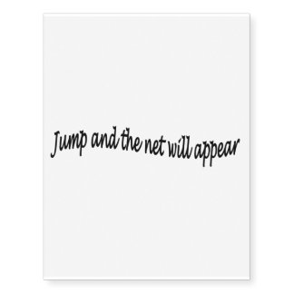 Meaningful quote temporary tattoo