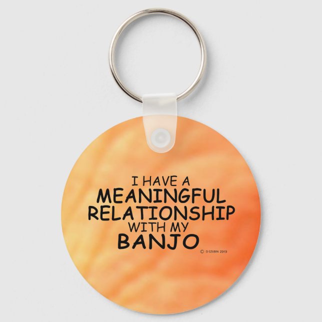Meaningful Relationship Banjo Keychain (Front)