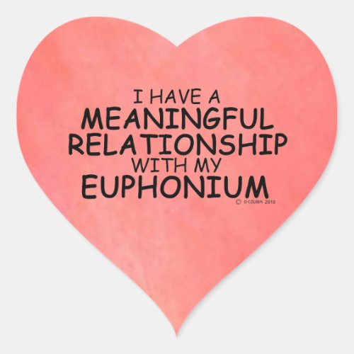 Meaningful Relationship Euphonium Heart Sticker