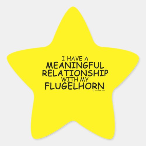 Meaningful Relationship Flugelhorn Star Sticker
