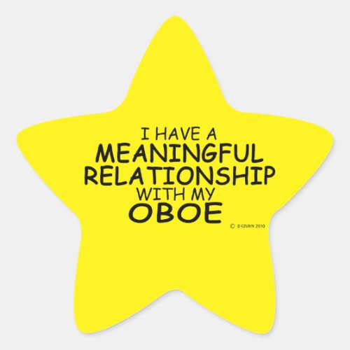 Meaningful Relationship Oboe Star Sticker