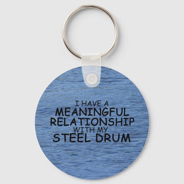 Meaningful Relationship Steel Drum Keychain (Front)