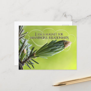 "Meaningful relationships" Motivation Affirmation Postcard