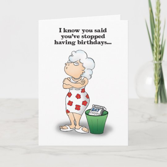 Meaningless Crap Humorous Birthday Card | Zazzle.com