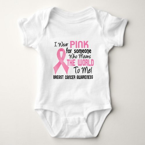 Means The World To Me 2 Breast Cancer Baby Bodysuit
