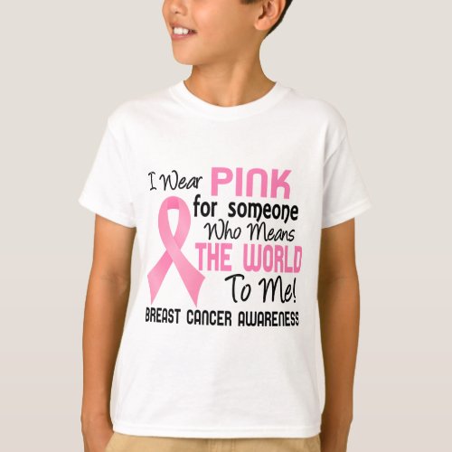 Means The World To Me 2 Breast Cancer T_Shirt