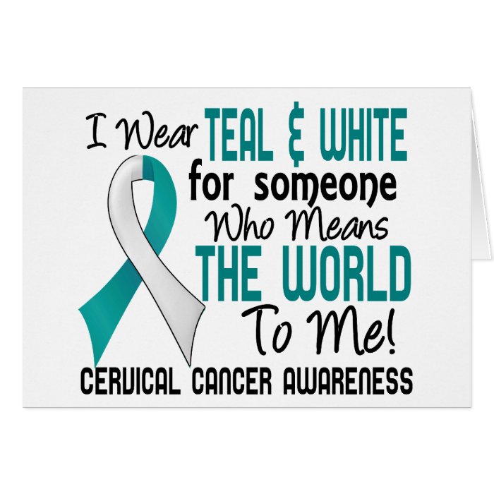 Means The World To Me 2 Cervical Cancer Card