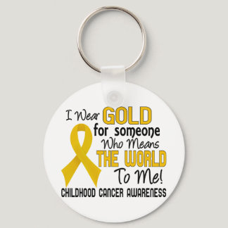 Means The World To Me 2 Childhood Cancer Keychain