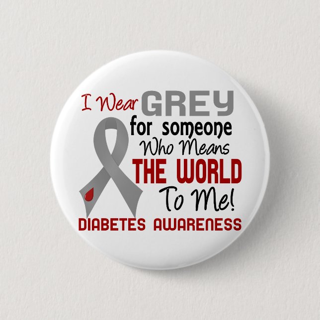 Means The World To Me 2 Diabetes Pinback Button (Front)