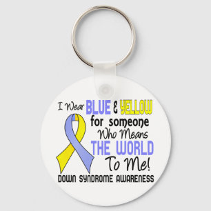 Means The World To Me 2 Down Syndrome Keychain