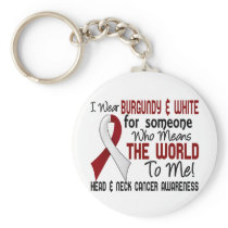 Means The World To Me 2 Head And Neck Cancer Keychain
