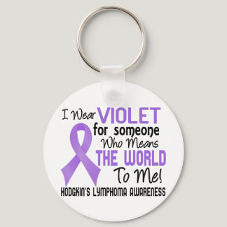 Means The World To Me 2 Hodgkin's Lymphoma Keychain