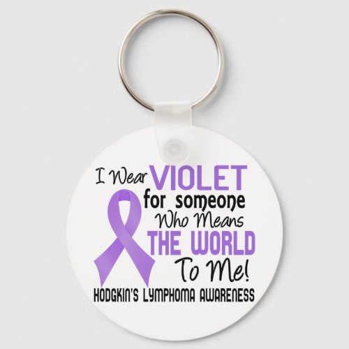 Means The World To Me 2 Hodgkins Lymphoma Keychain
