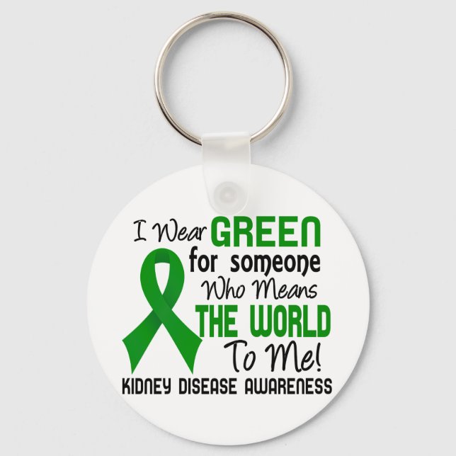 Means The World To Me 2 Kidney Disease Keychain (Front)