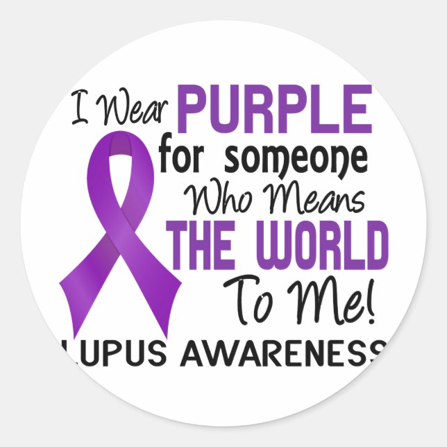 Means The World To Me 2 Lupus Classic Round Sticker (Front)