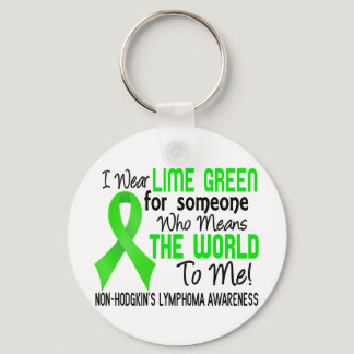 Means The World To Me 2 Non-Hodgkin's Lymphoma Keychain