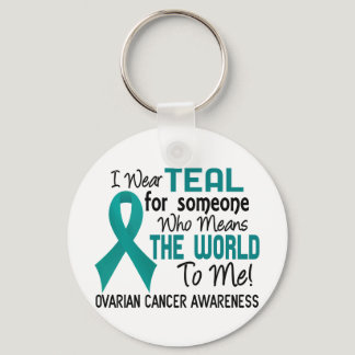 Means The World To Me 2 Ovarian Cancer Keychain