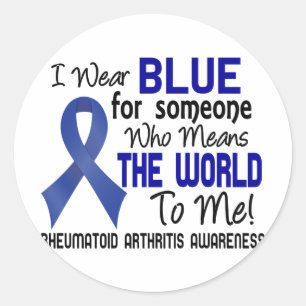 Means The World To Me 2 Rheumatoid Arthritis Classic Round Sticker