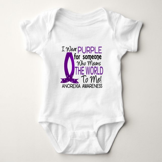 Means The World To Me Anorexia Baby Bodysuit (Front)
