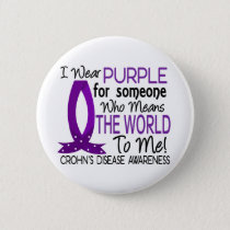 Means The World To Me Crohn's Disease Pinback Button