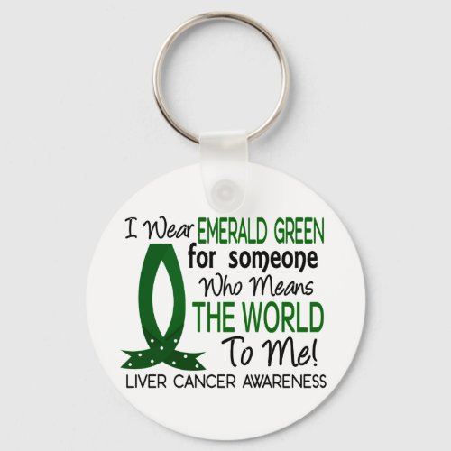 Means The World To Me Liver Cancer Keychain
