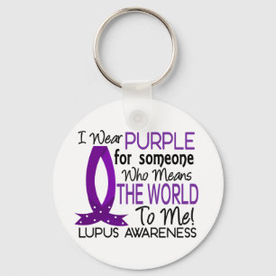 Means The World To Me Lupus Keychain