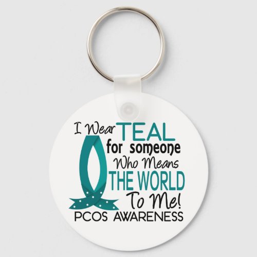 Means The World To Me PCOS Keychain