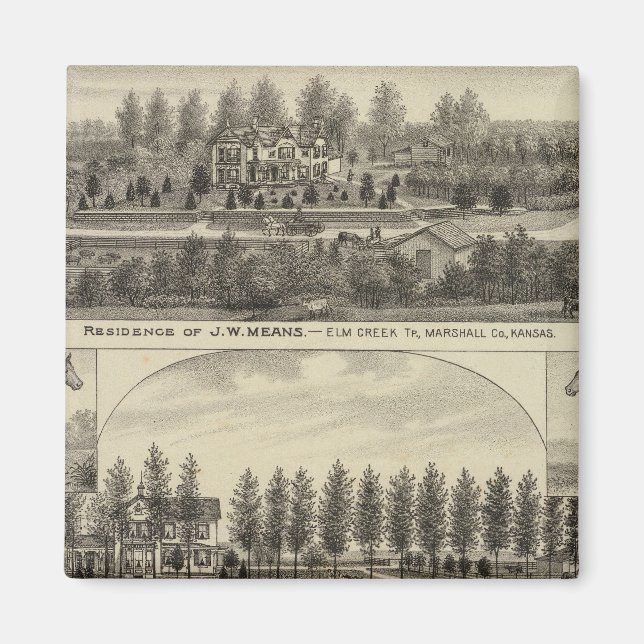 Means, Trout and Sabins in Kansas Magnet (Front)