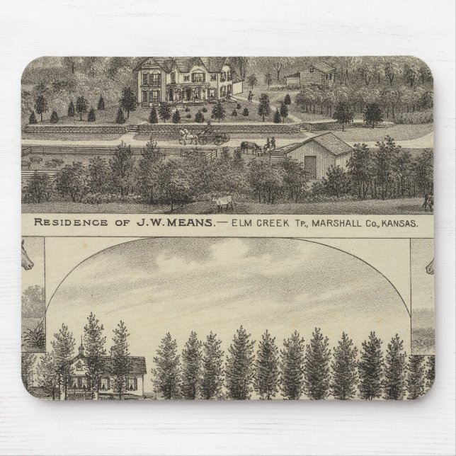 Means, Trout and Sabins in Kansas Mouse Pad (Front)