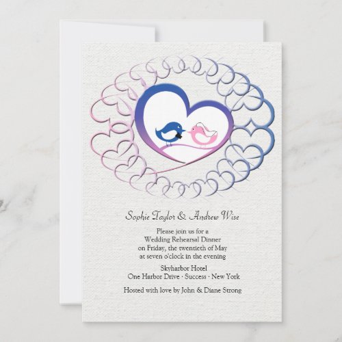 Meant for Each Other Rehearsal Dinner Invitation