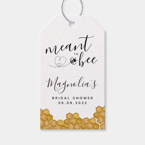 Meant to Be Bridal Shower  Gift Tags