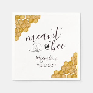 Meant to Be Bridal Shower Napkins