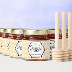 meant to bee baby shower new baby farm honey jar favors