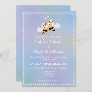 Meant To Bee Beautiful Dreamy Wedding Invitation