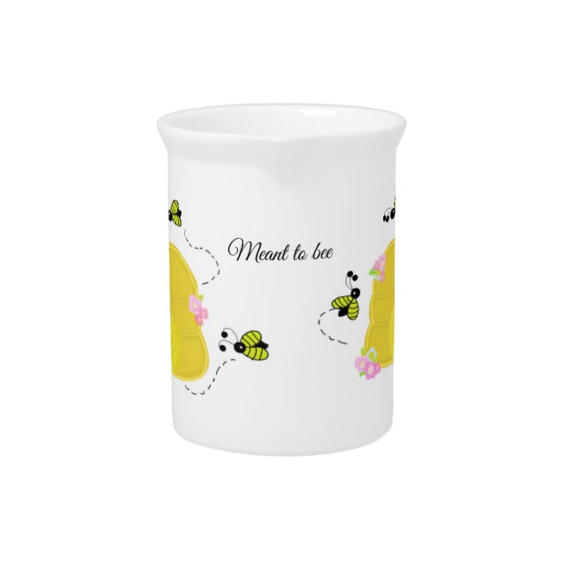 Meant to Bee Beehive Pitcher (Front)
