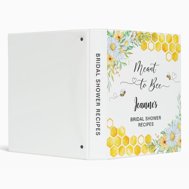 Meant to bee bridal shower 3 ring binder (Background)