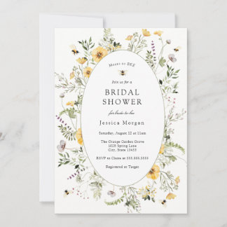 Meant to Bee Bridal Shower | Floral Garden Invitation