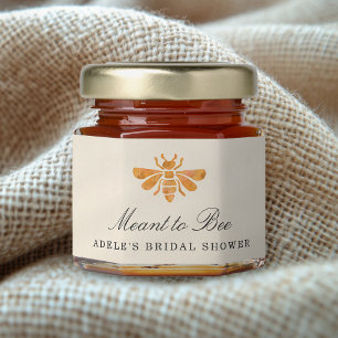 Meant to Bee Bridal Shower Honey Jar Favors