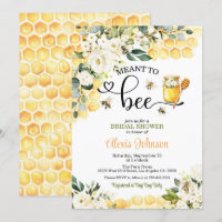 Meant to Bee Bridal Shower Invitation