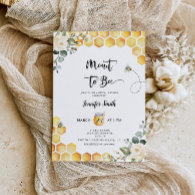 Meant to bee bridal shower invitation