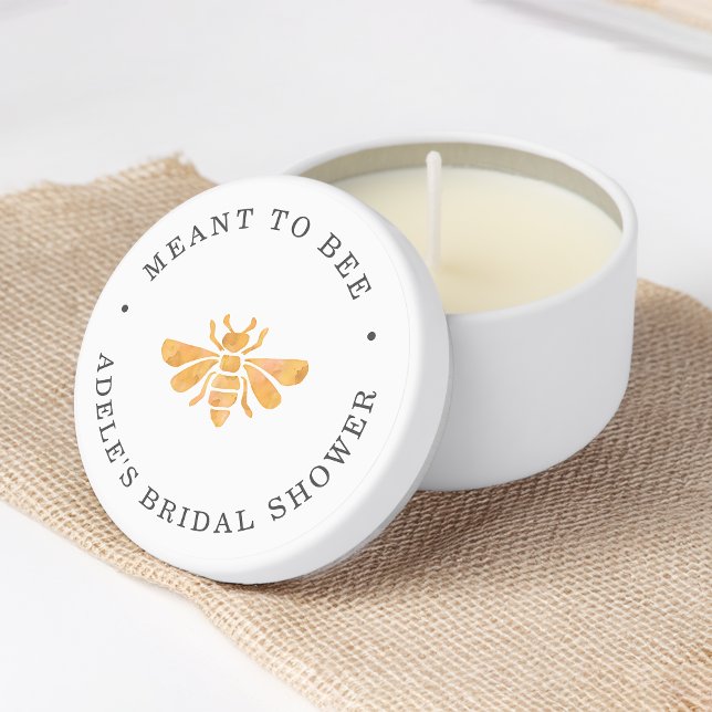 Meant to Bee Bridal Shower Mini Candle Favors (Creator Uploaded)