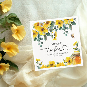 Meant To Bee Bridal Shower Napkins