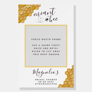 Meant to Bee Bridal Shower Photo Booth Prop Frame Foam Board