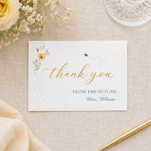 Meant to Bee Bridal Shower Thank You Card